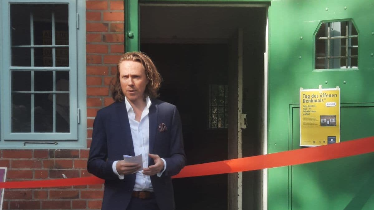 Dr. Seifert, Landesamt für Denkmalpflege, bei der Einweihung