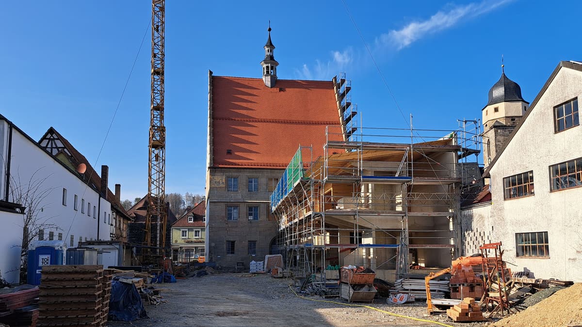 Weismain Rathaus, Rückansicht