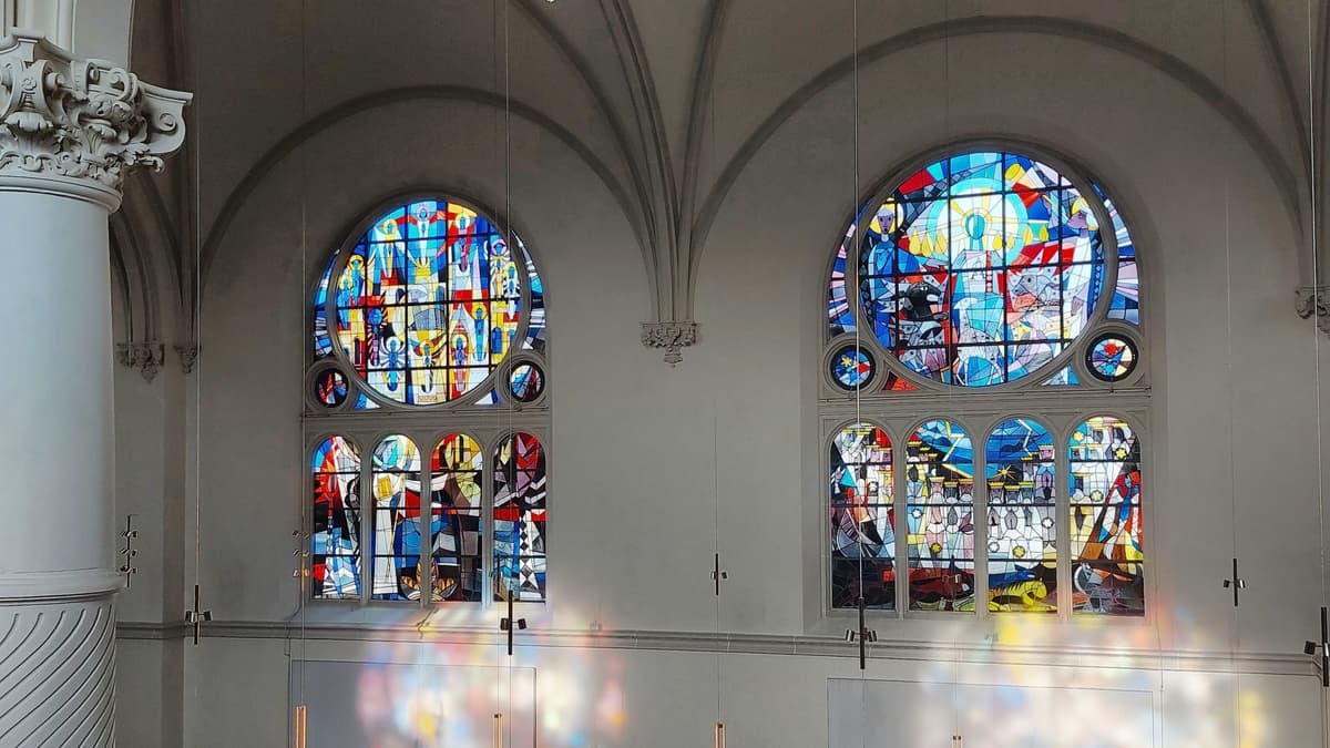 Johanneskirche Gießen - Buntglasfenster von E. Klonk