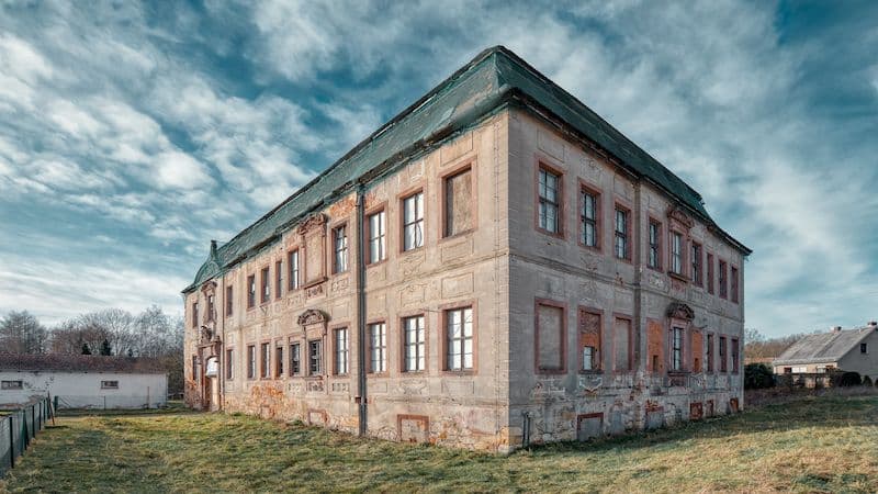 Ansicht des Halben Schlosses