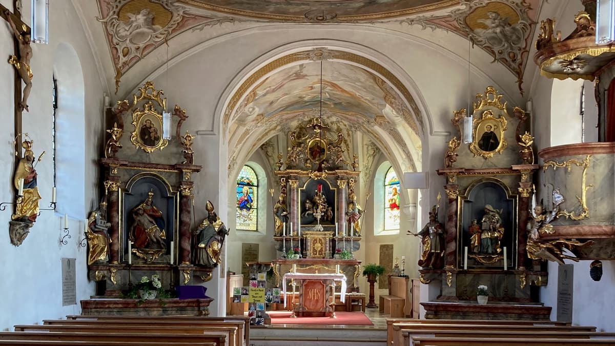 Innenraum St. Martin Kleinberghofen