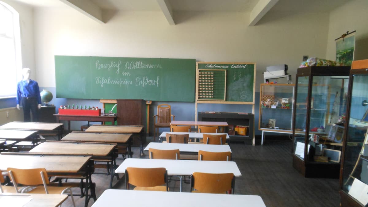 Blick ins Schulmuseum