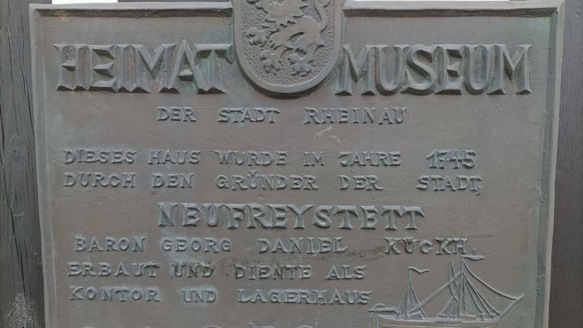 Infotafel Heimatmuseum Rheinau