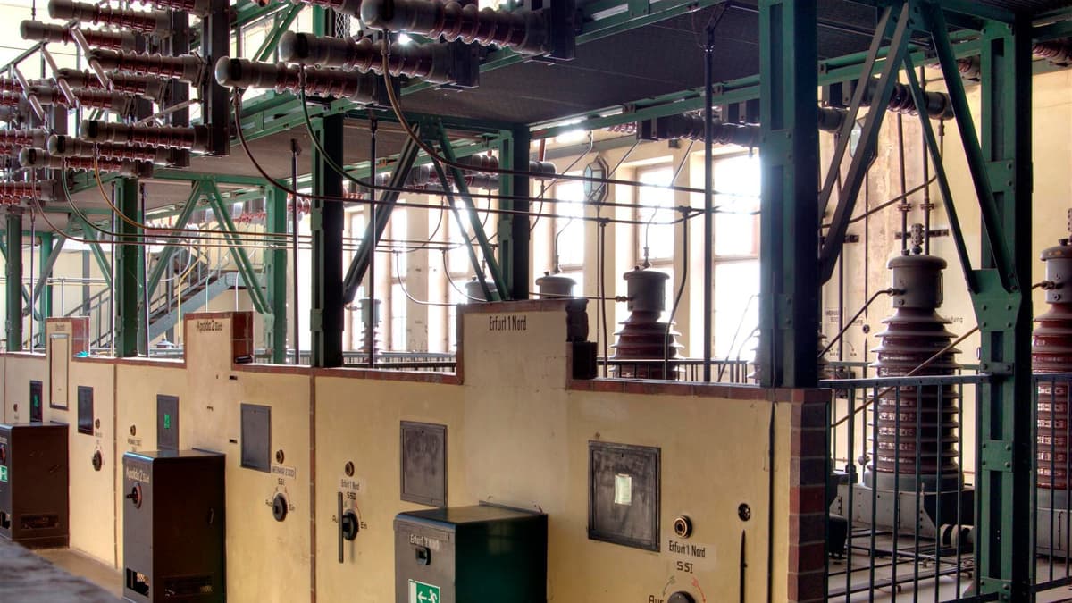 ehemaliges Umspannwerk 50 kV-Halle, Schaltanlage