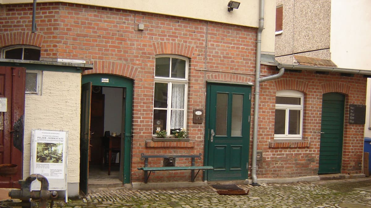 Die Pelzer-Werkstatt im Hinterhaus der Fischergasse