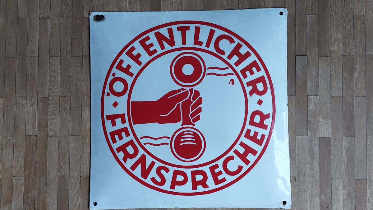 Schild Öffentlicher Fernsprecher