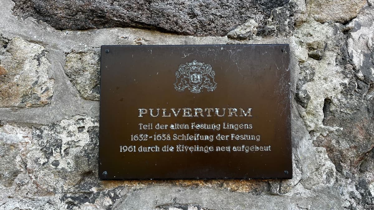 Schild Pulverturm