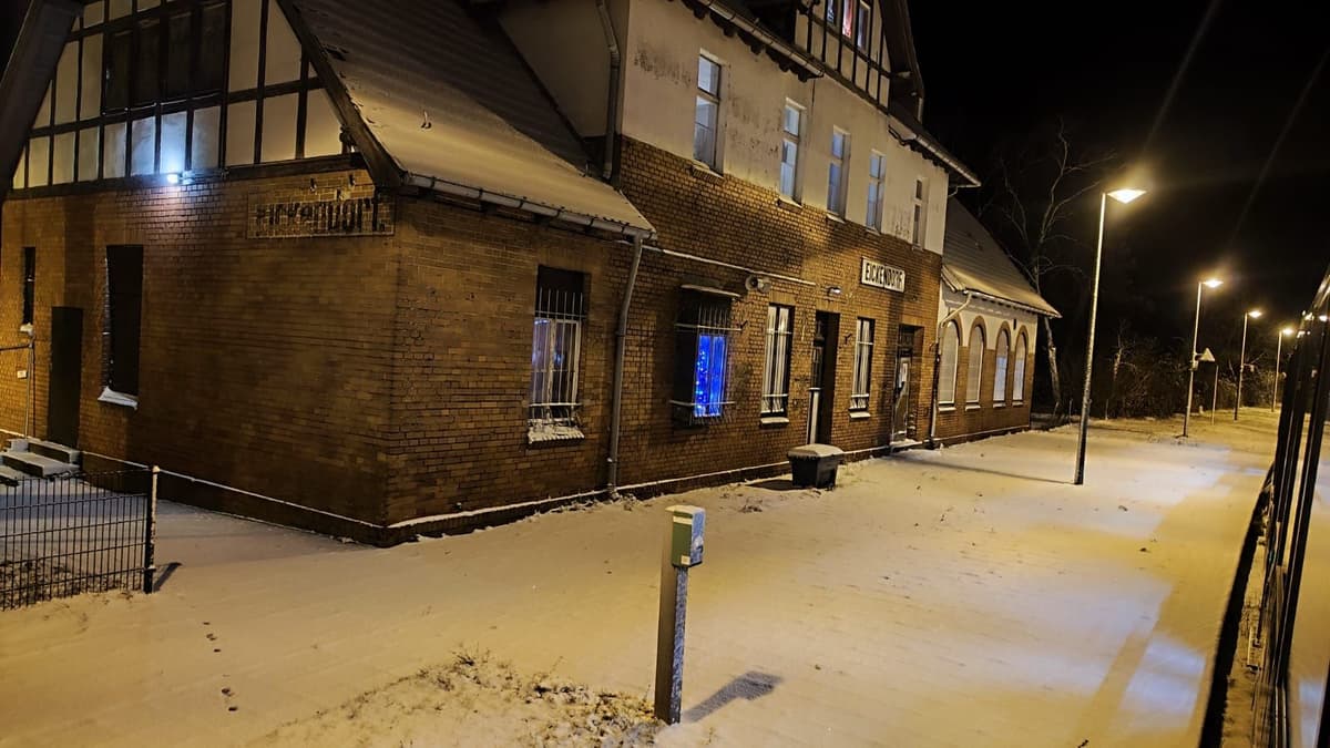 Bahnhof Eickendorf im Winter