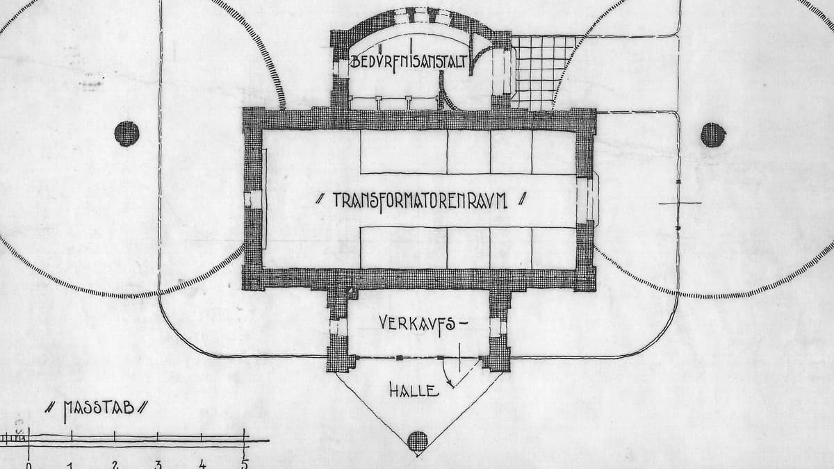 Grundriss von 1926, Stadtbaumeister P. Kerz