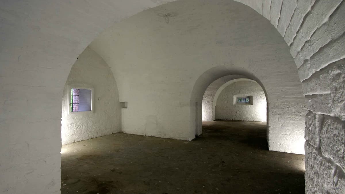 In den Kasematten der rechten Flankencaponniere