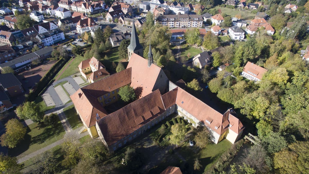 Luftbild des Klosters Bersenbrück