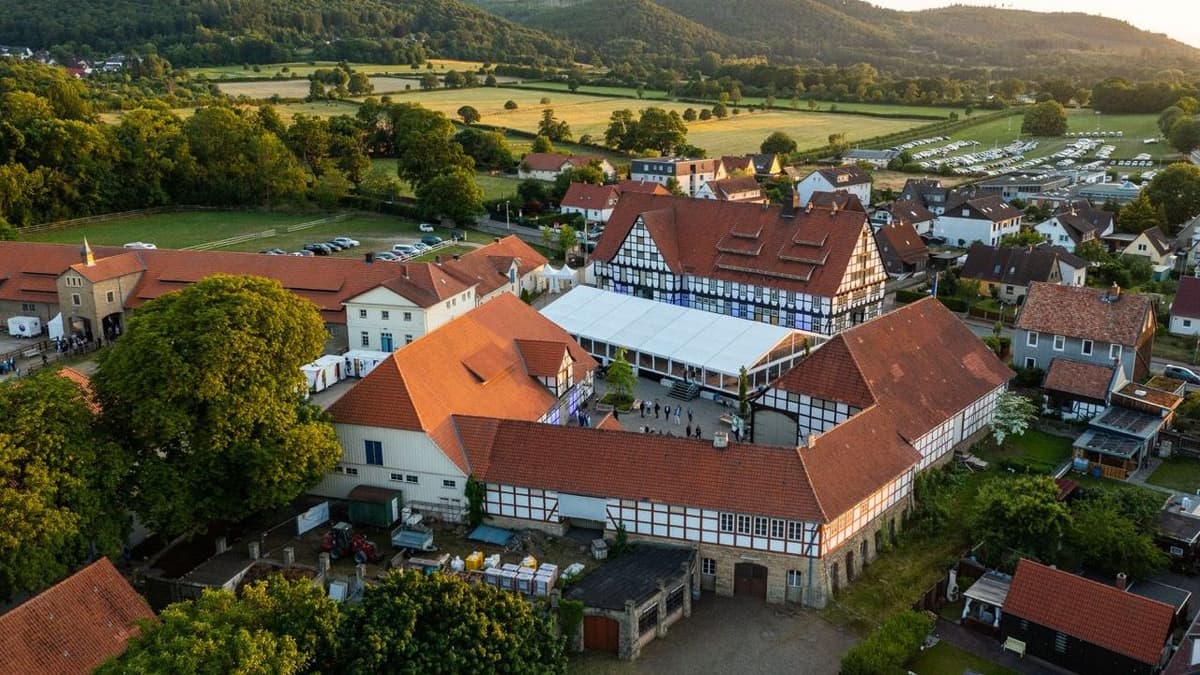 Gestüt von oben