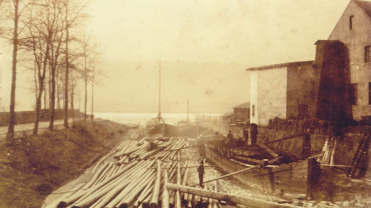Historische Ansicht, Hochwasser um 1900