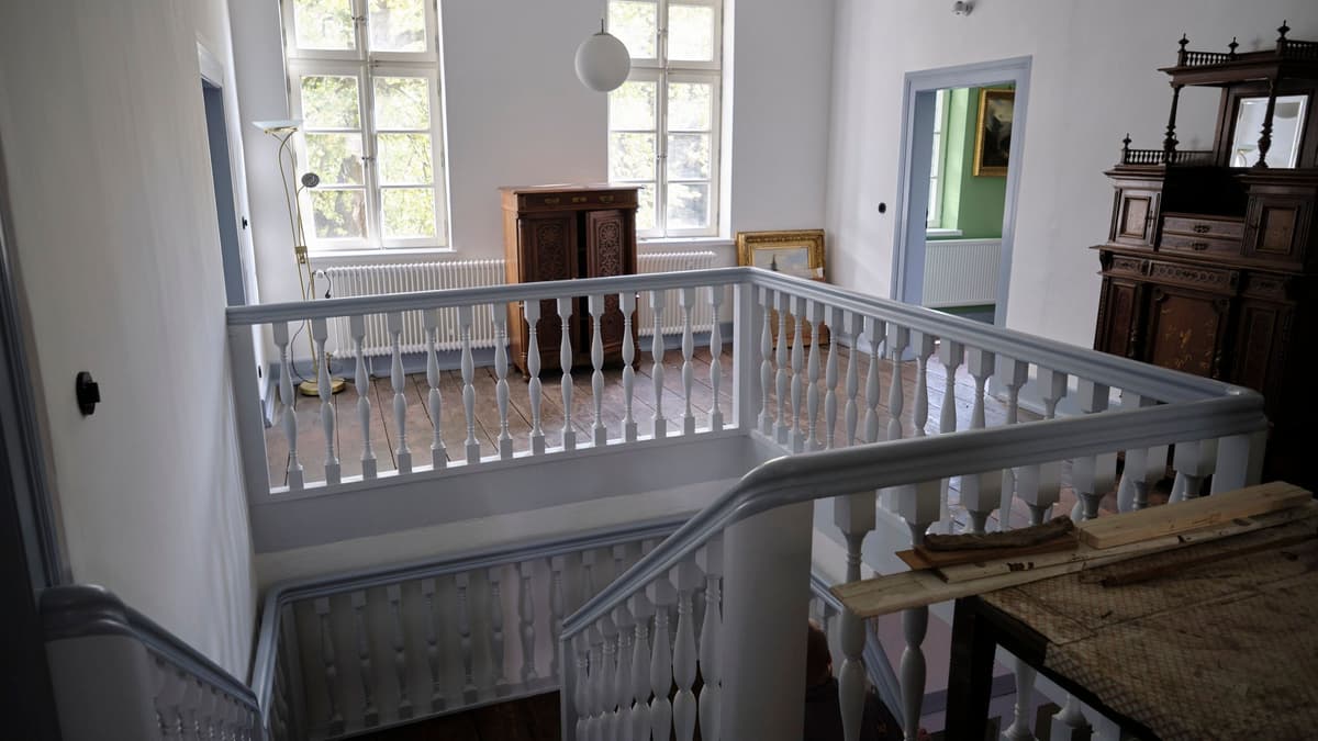 Einblick in das historische Treppenhaus