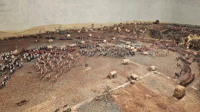 Diorama der Schlacht bei Roßbach