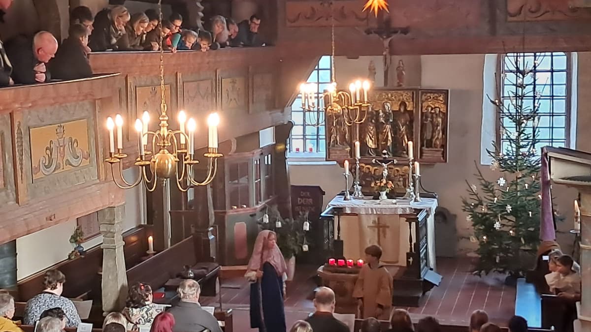 Christvesper in der Dorfkirche Reinsdorf (2024)