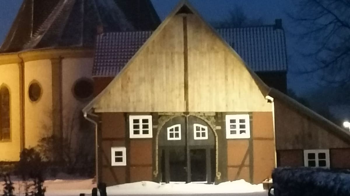 Küsterhaus im Schnee