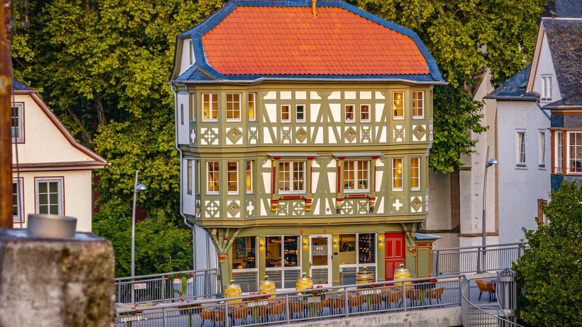 Restauriertes Brückenhaus Baujahr 1608