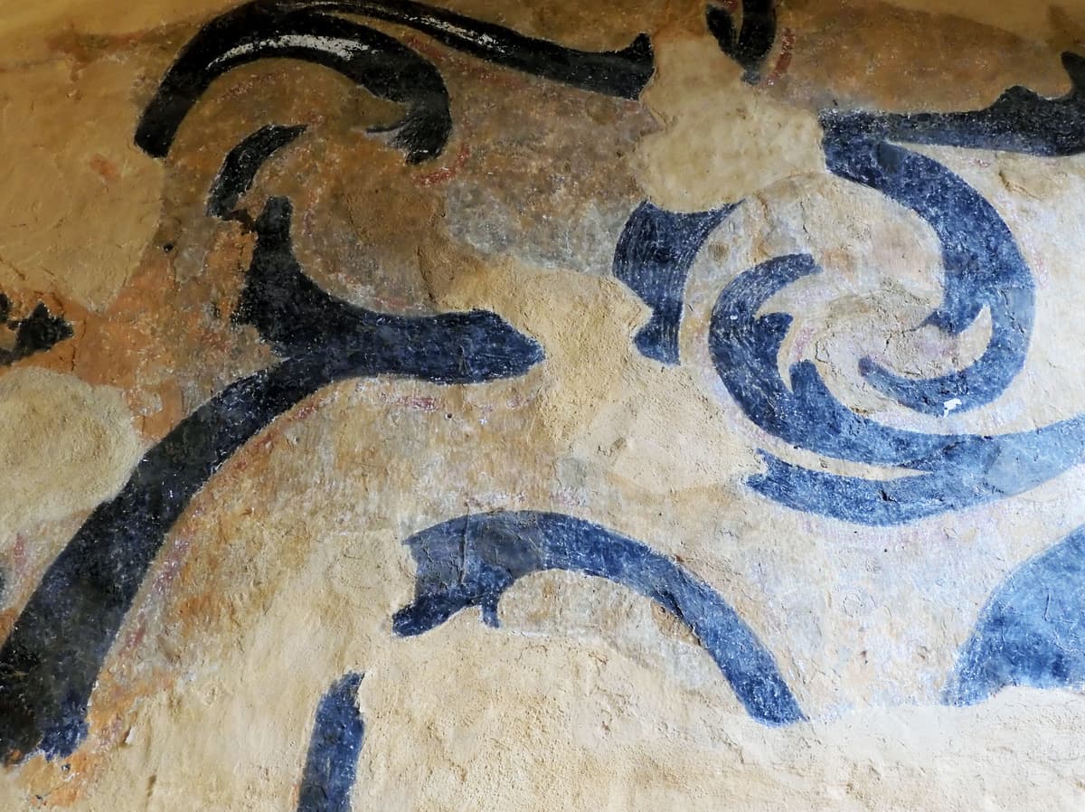 freigelegte, restaurierte Wandmalerei 18. Jhd.