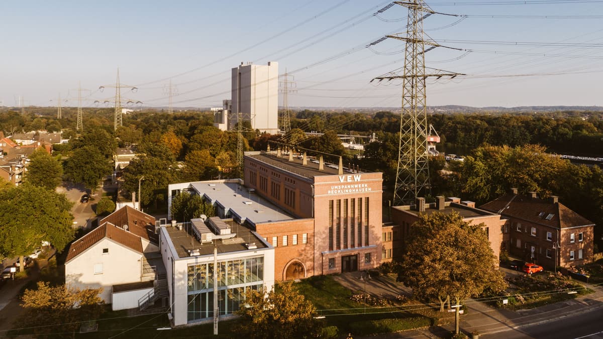 Blick auf das Umspannwerk Recklinghausen