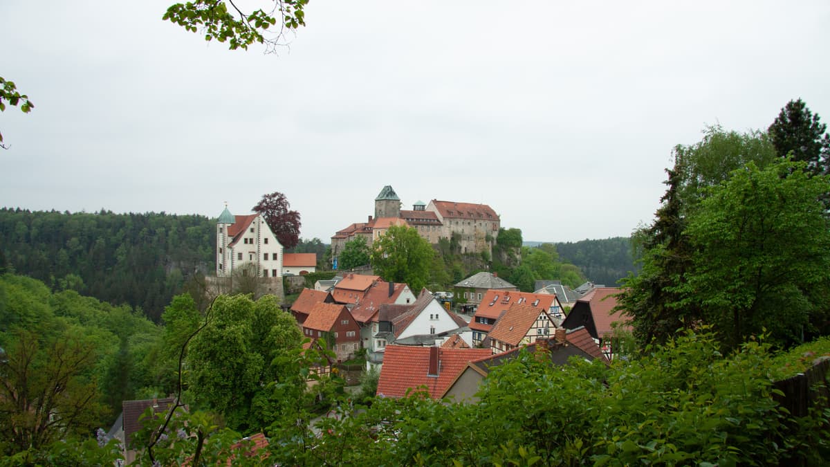 Blick auf Burg Hohnstein