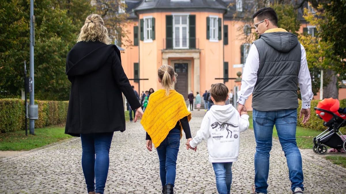 Familie an Eremitage