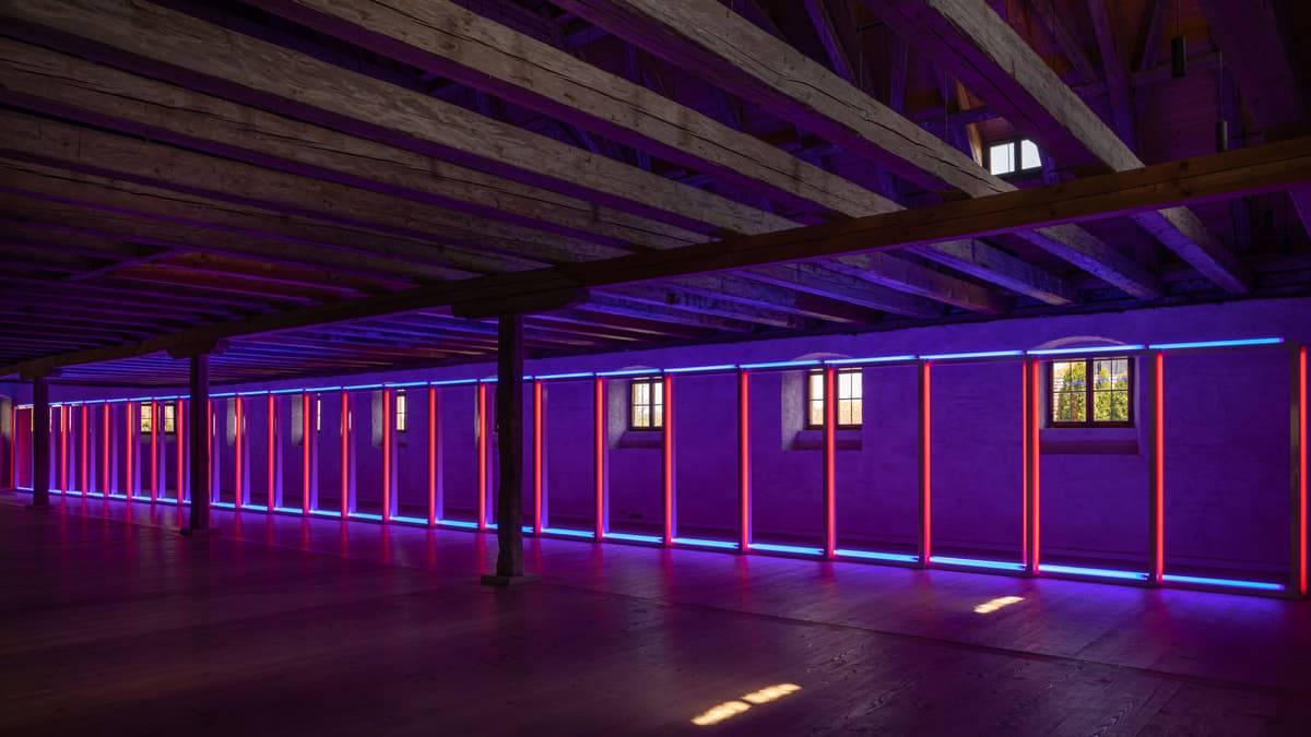 Dan Flavin im Hist. Märzenbierkeller von Joh.-Michael Fischer